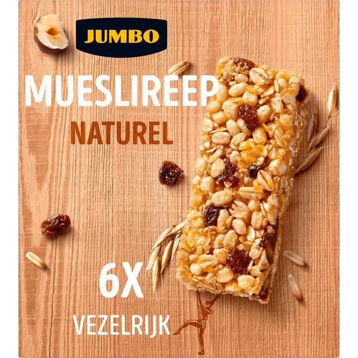 Jumbo Mueslireep Naturel 6 Stuks (150g)