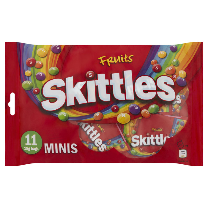 Skittles Fruits (zakjes, 11 × 18g)
