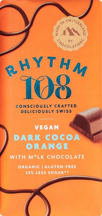 Vegan chocolade dark cocoa orange (100g)