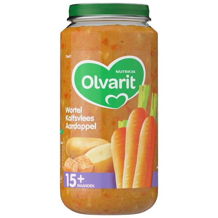 Wortel kalfsvlees aardappel 15 mnd (Pot, 250g)