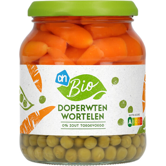 Doperwten en wortelen (pot, 340g)