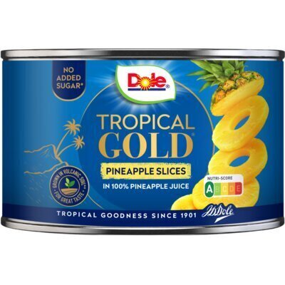 Dole Tropical gold ananasschijven (227g)