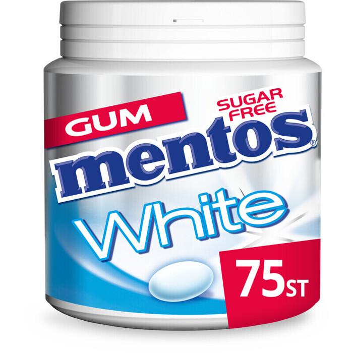 Mentos Gum White sweet mint (113g)
