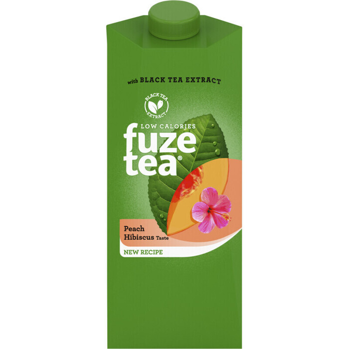 Fuze Tea Black Tea Peach Hibiscus 1500ml (drankkarton, 1.5L)
