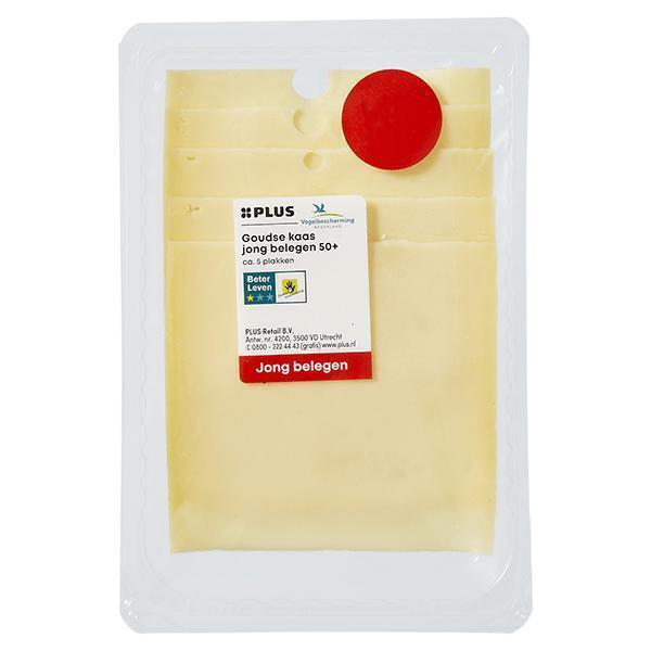 PLUS Jong Belegen Plakken (Pak, 100g)