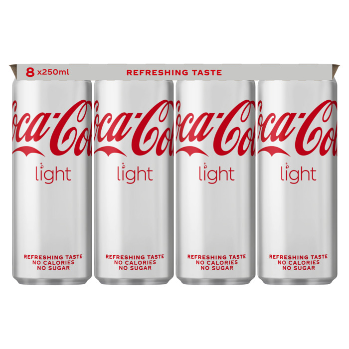 Coca-Cola Light 8 x 250 ml (8 × 250ml)