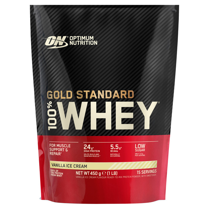 Optimum Nutrition Gold standard 100% whey vanilla cream (450g)