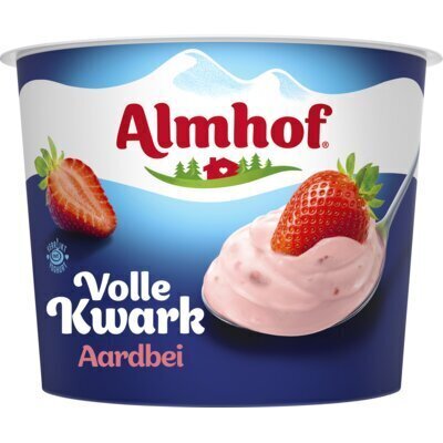 Volle kwark aardbei (bak, 500g)