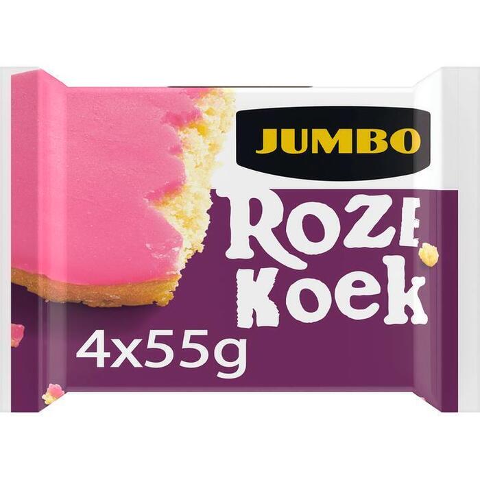 Jumbo Roze Koek 4 x 55g (4 × 55g)