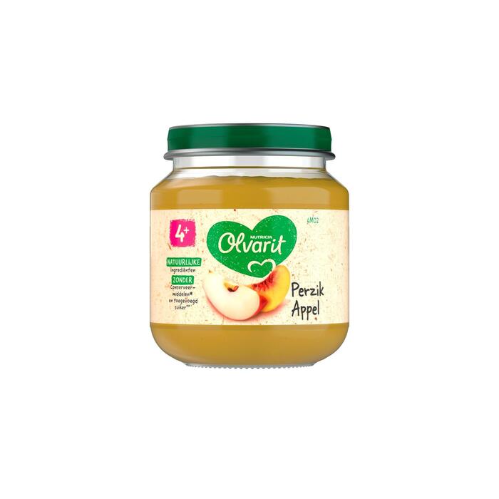 Perzik en appel 4 mnd (Pot, 125g)