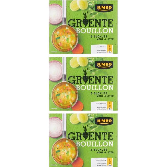 Jumbo Groentebouillon Blokjes 3 x 8 Stuks