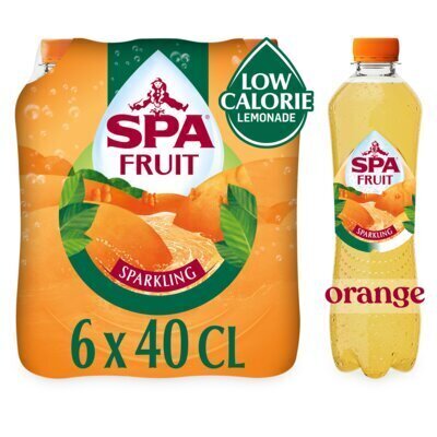 SPA FRUIT Bruisende Fruitige Frisdrank Orange 40 cl (Fles, 6 × 40cl)