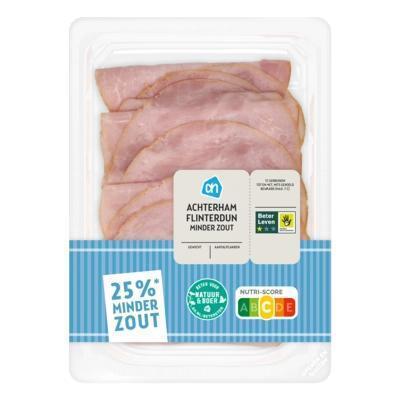 AH Achterham flinterdun minder zout (100g)