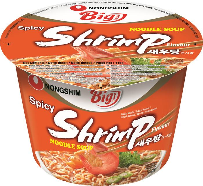 Nongshim Instant Noodles Shrimp Spicy Big Bowl 115g (115g)
