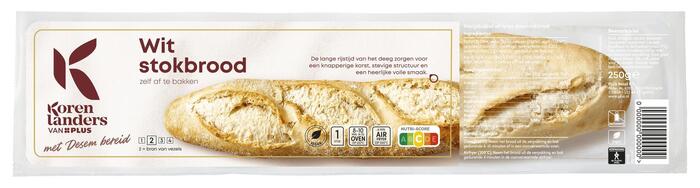 Stokbrood wit Rustiek (Zak, 250g)