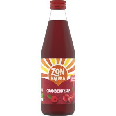Cranberry puur sap (Fles, 33cl)