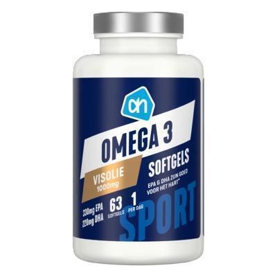 AH Omega 3 visolie softgels 1000mg