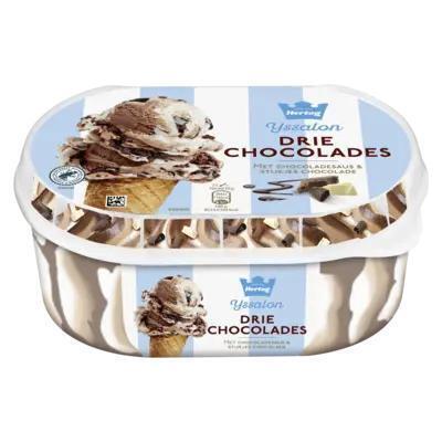 Ijs drie chocolades (0.83L)
