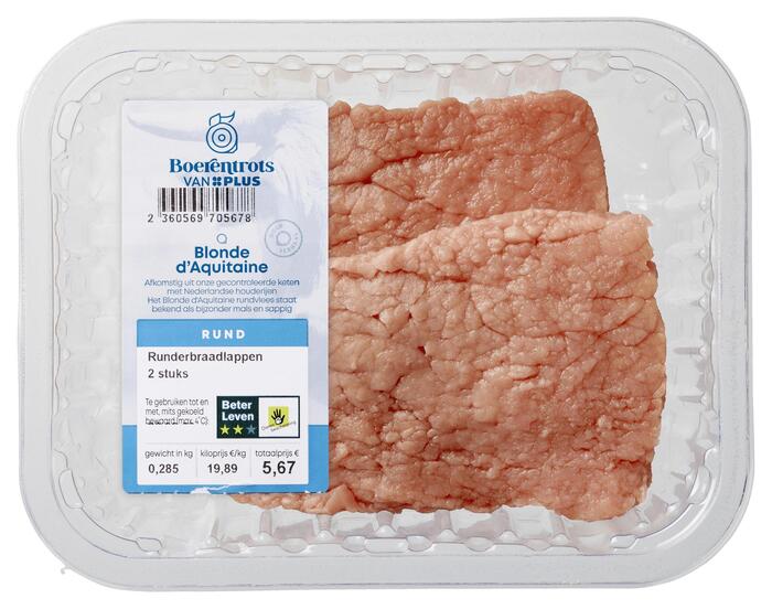 Runderbraadlappen 2 stuks (260g)