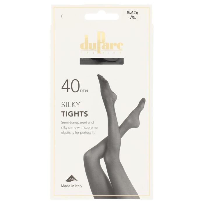 DuParc Panty Lycra 40D zijdegl zwart LXL