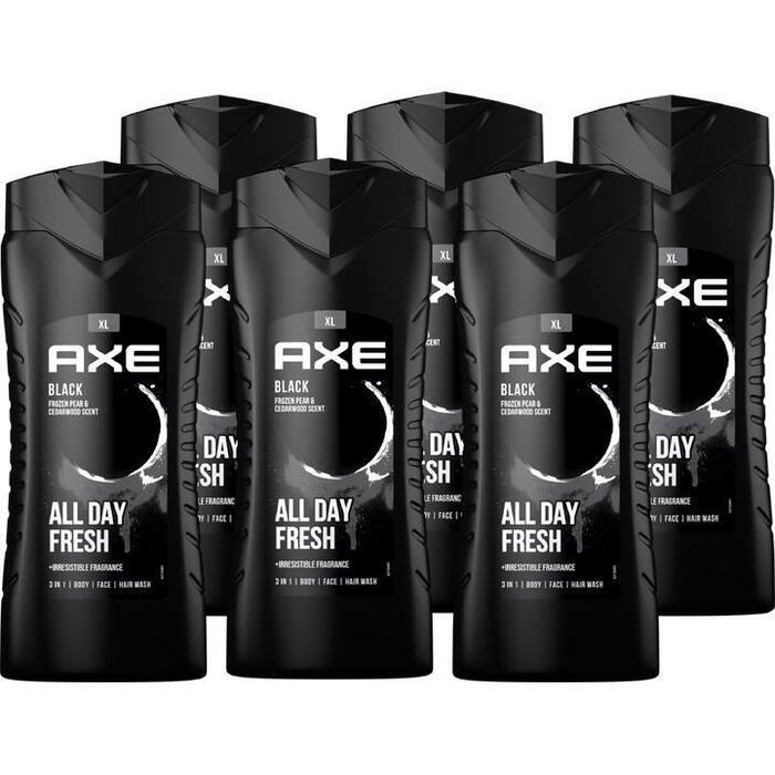 AXE 3-in-1 Douchegel Black 400 ml x 6 stuks