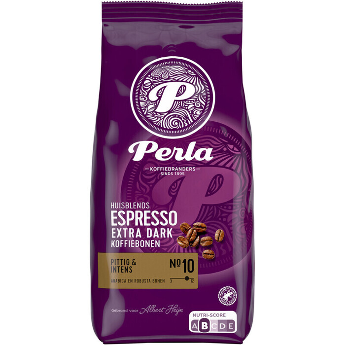 Perla Huisblends Espresso extra dark bonen (1kg)