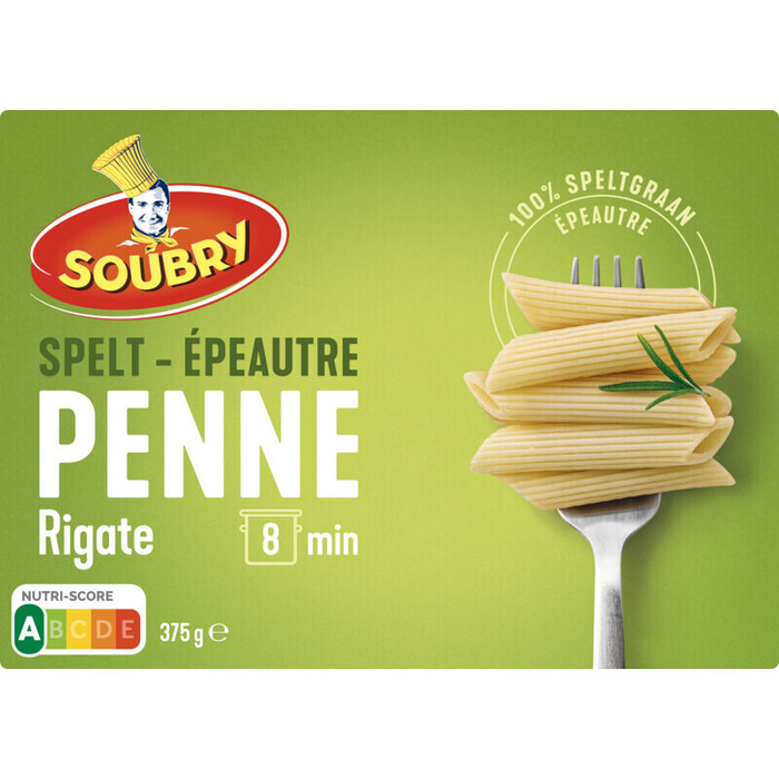 Soubry Spelt Penne Rigate (375g)