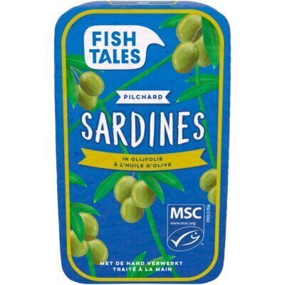 Fish Tales Sardines in olijfolie (120g)
