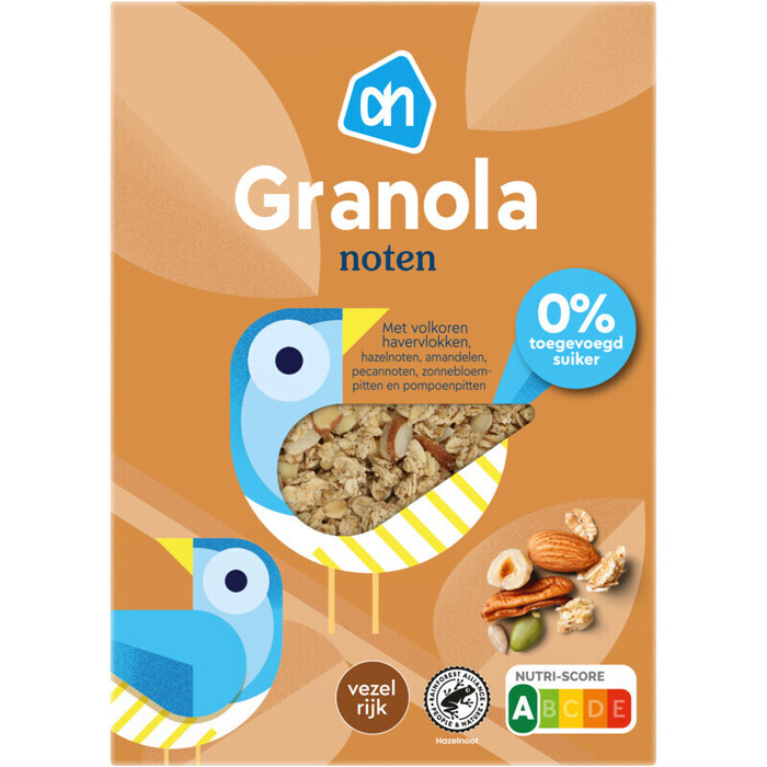AH Granola noten 0% toegevoegd suiker (350g)