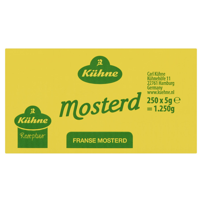 Kühne Franse Mosterd 250 x 5 g (250 × 5g)