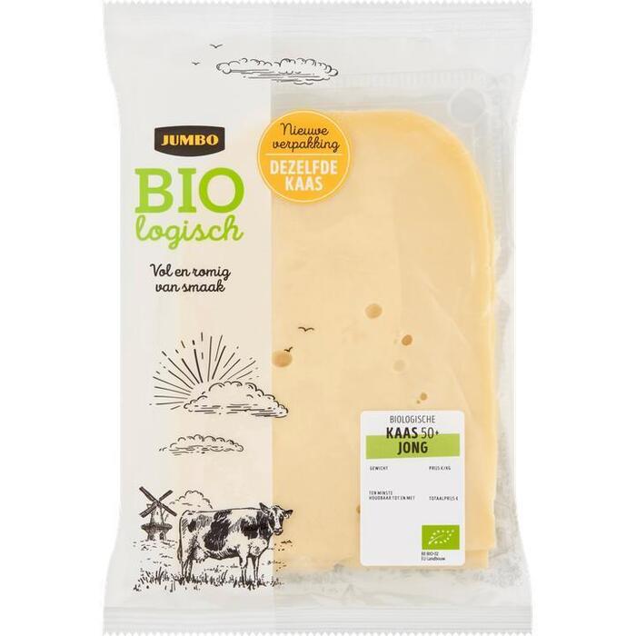 Jumbo Biologische Kaas Jong 50+ Plakken ca. 200g