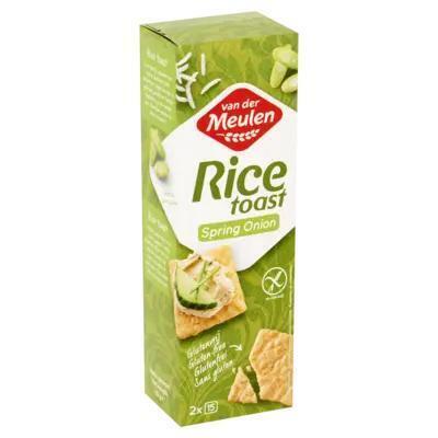 Van Der Meulen Rice Toast Spring Onion 2 x 15 Stuks 65 g (65g)