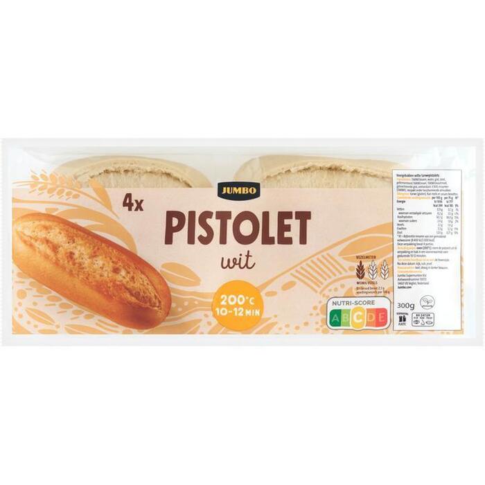 Jumbo - Pistolet Wit - 4 Stuks (300g)