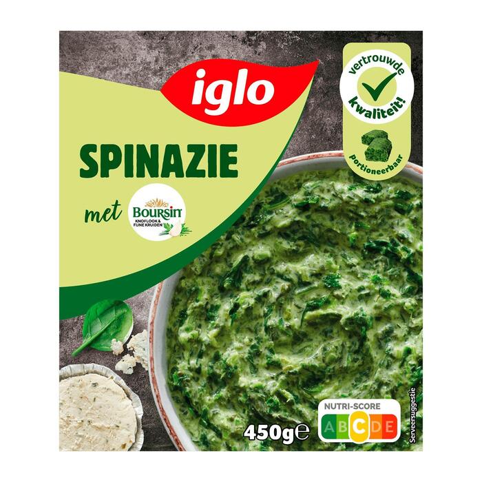 Fieldfresh spinazie boursin (Doos, 450g)