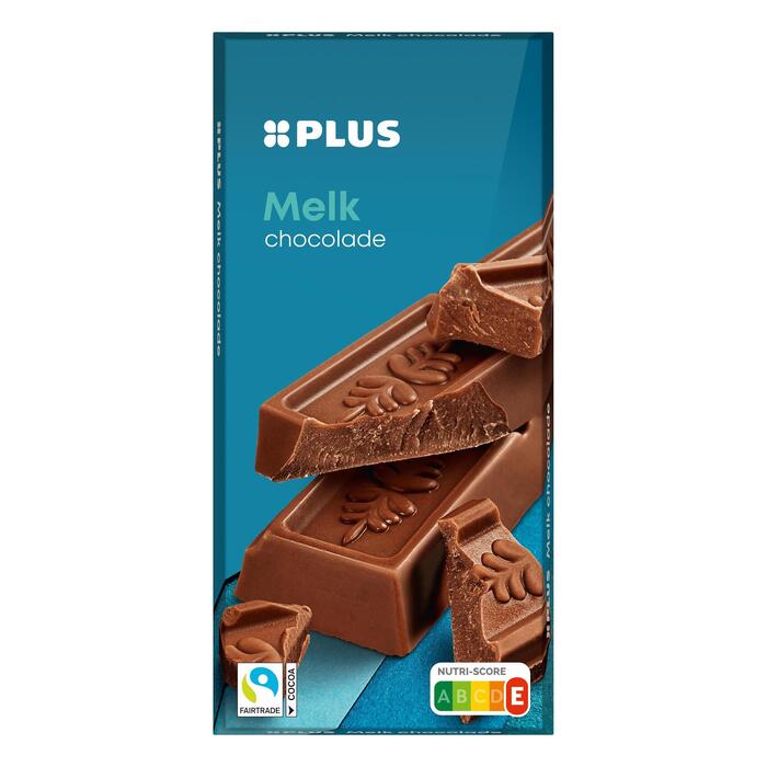 PLUS Chocoladereep melk Fairtrade (Doos, 200g)