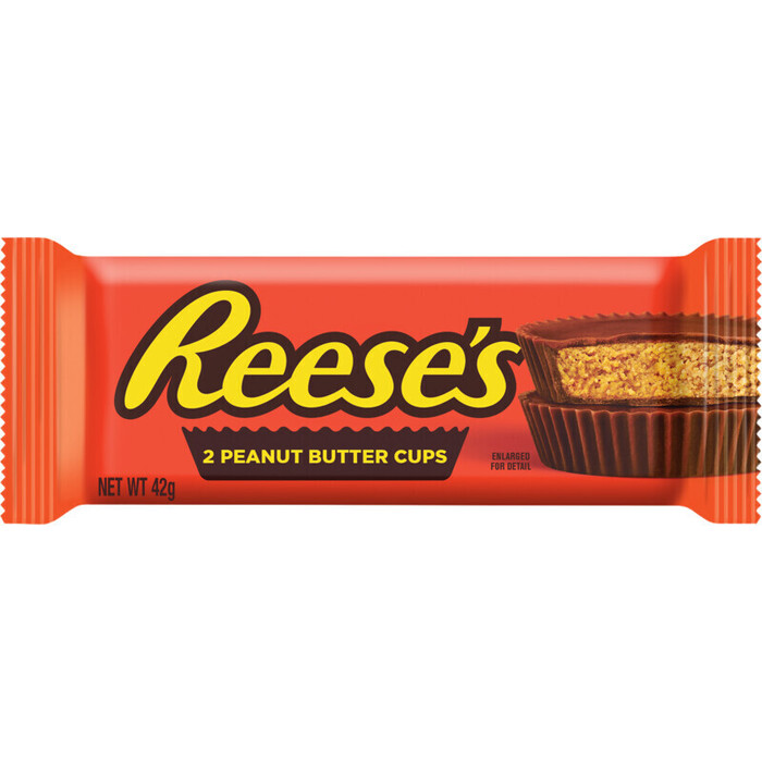 Reese's Milk Chocolate Peanut Butter Cups 2 x 21 g (42g)