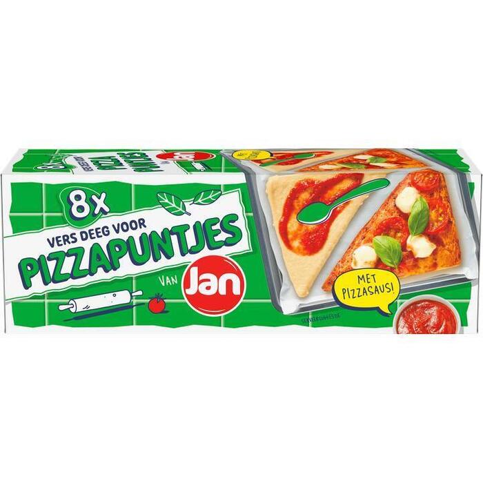 Jan Vers Deeg voor Pizzapuntjes met Pizzasaus! 8 Stuks 300 g (300g)