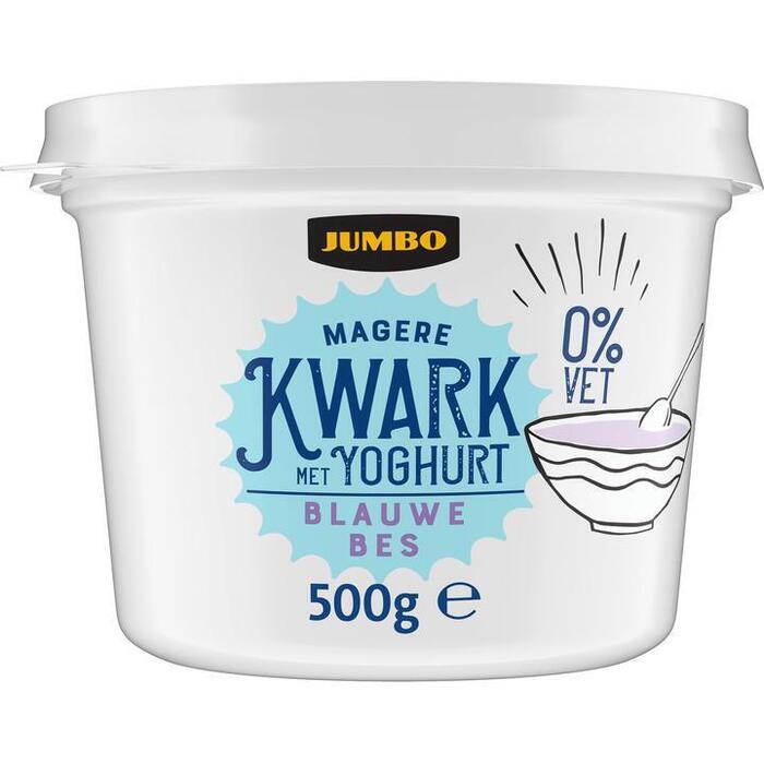 Jumbo Magere Kwark met Yoghurt Blauwe Bes 0% Vet 500 g (500g)