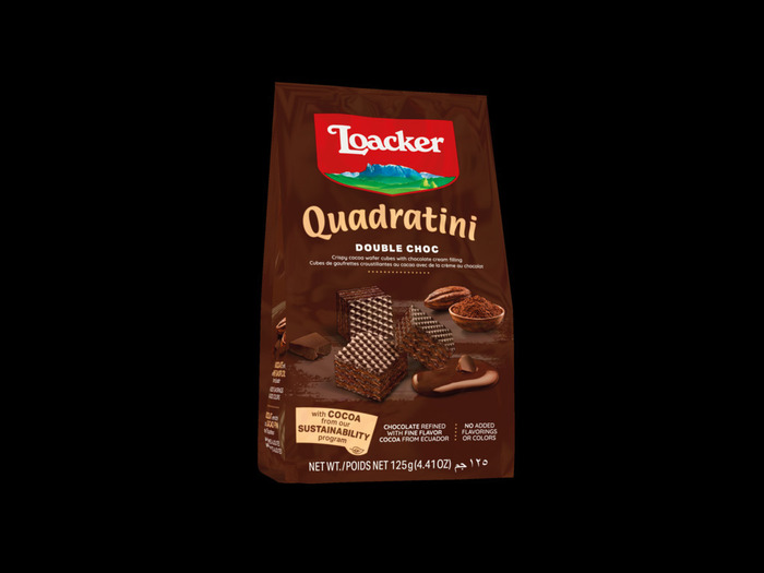 Loacker Quadratini double choc (125g)