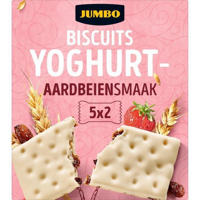 Jumbo Yoghurt Fruitbiscuit Aardbei182g (182g)