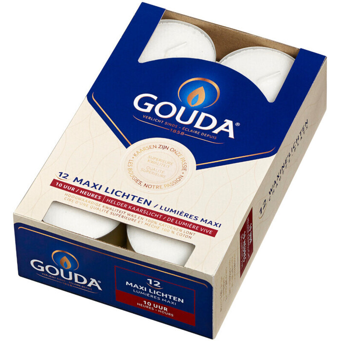 Gouda Maxi lichten helder kaarslicht 10 uur