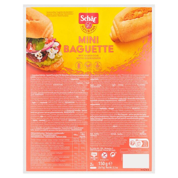 Schär Gluten Free Mini Baguette 2 x 75 g (Pak, 75g)