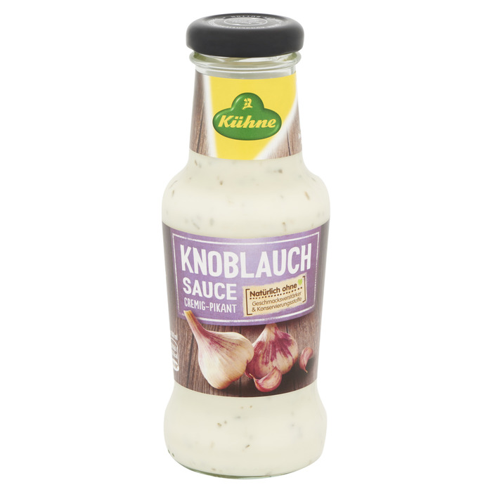 Kühne Sauce Knoblacuch 250 ml Fles (250ml)
