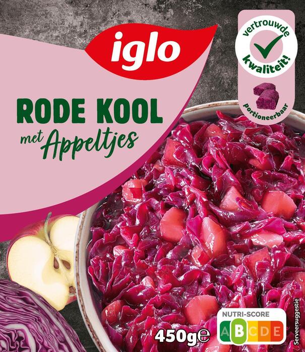 Rode kool met appeltjes (Doos, 450g)