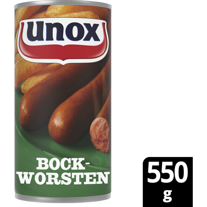 Unox Worst Bockworsten 550g (Blik, 550g)