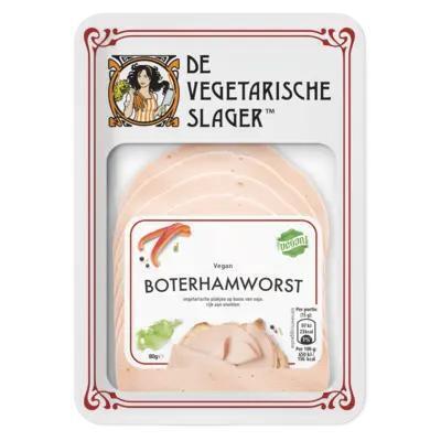 De Vegetarische Slager Boterhamworst 80g (80g)