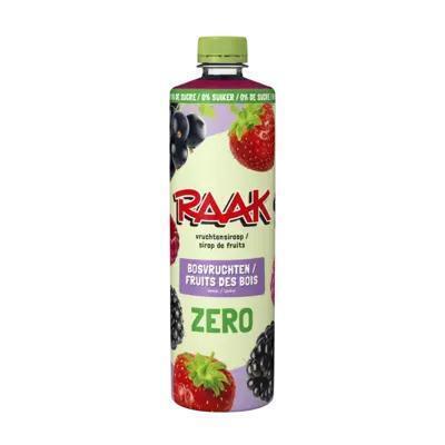 RAAK Siroop zero bosvruchten (Fles, 0.75L)