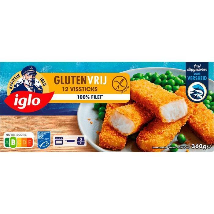 Iglo Vissticks glutenvrij (Doos, 360g)