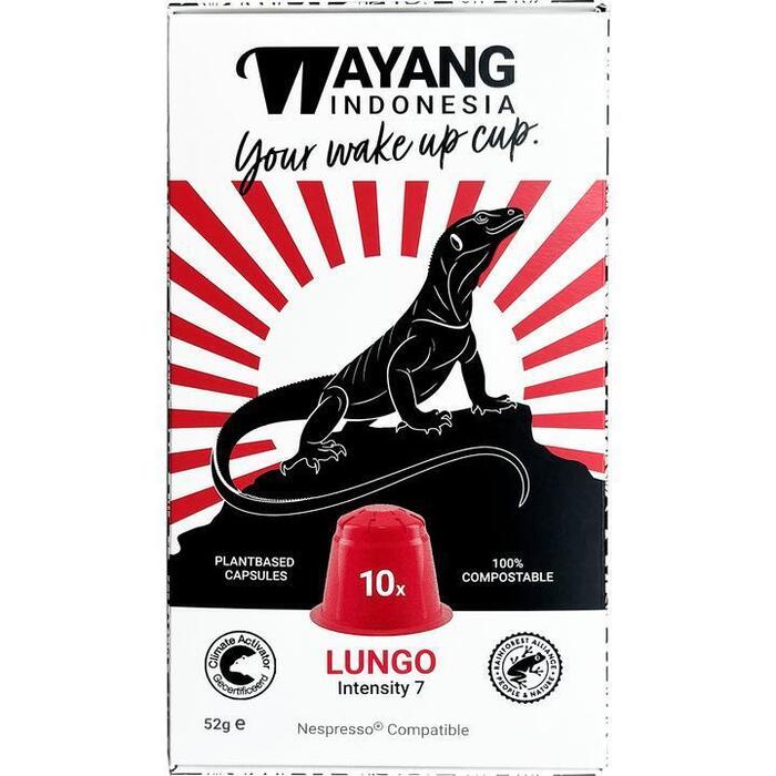 Wayang Koffiecups Lungo 10 stuks (10 × 5.2g)