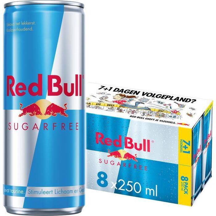 Red Bull Energy Drink Sugar Free 7+1 250ML